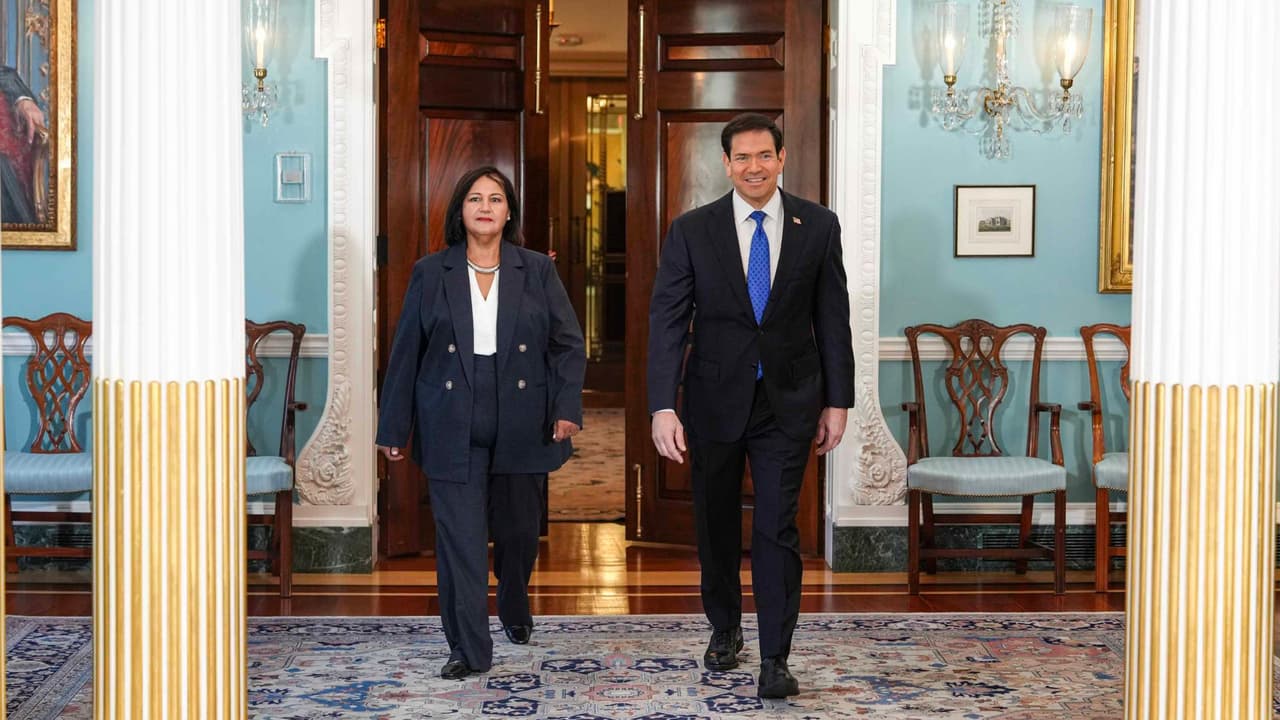 Marco Rubio se reunió en Washington con Dinorah Figuera, dirigente opositora de Venezuela