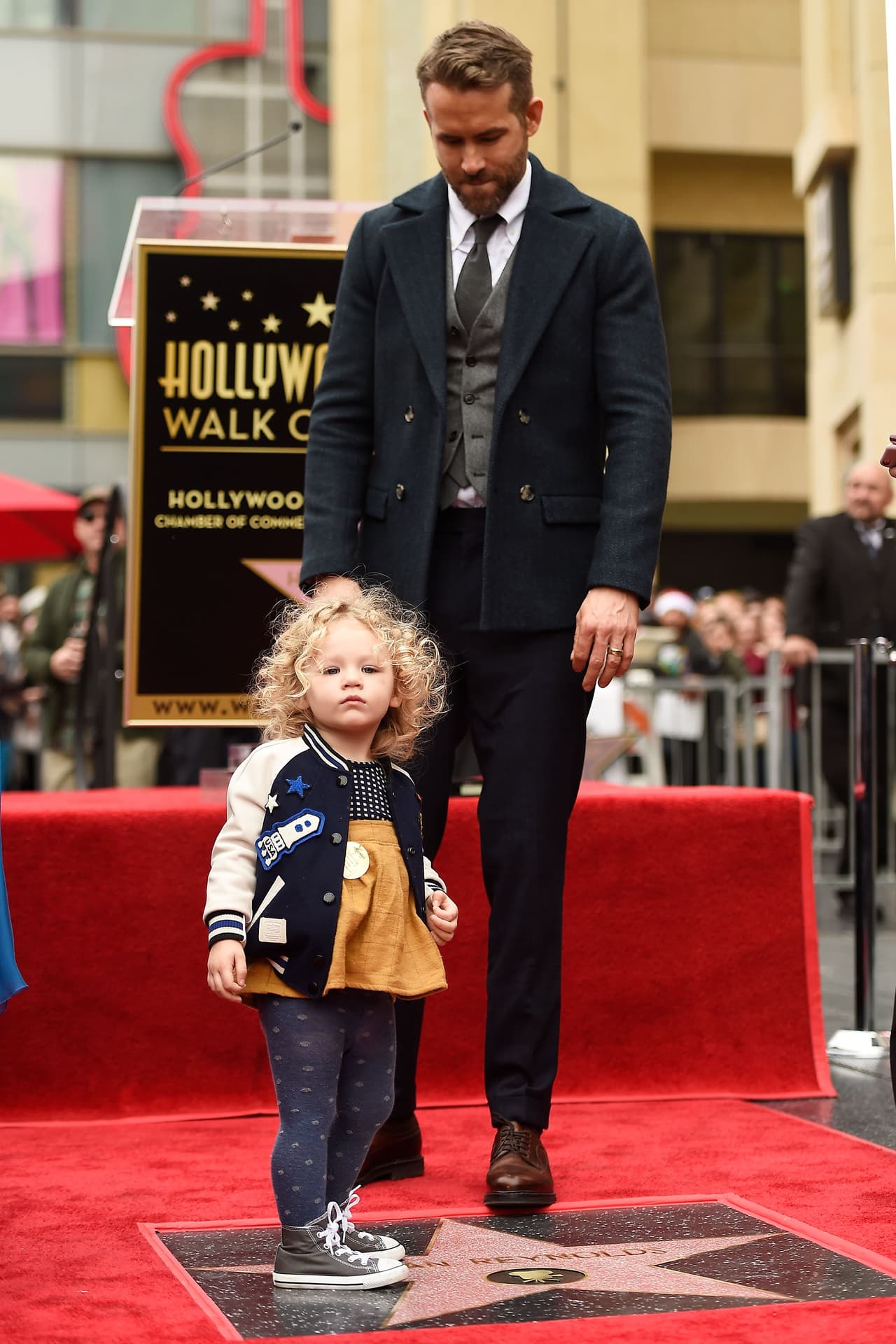 Pero fueron sus hijitas quienes se llevaron toda la atención.