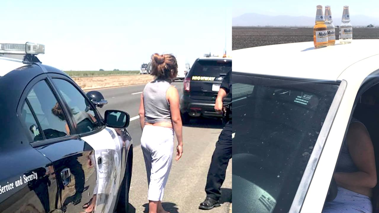 Llamada al 911 advirtió de una posible conductora con DUI y tres niños al costado de la carretera 5