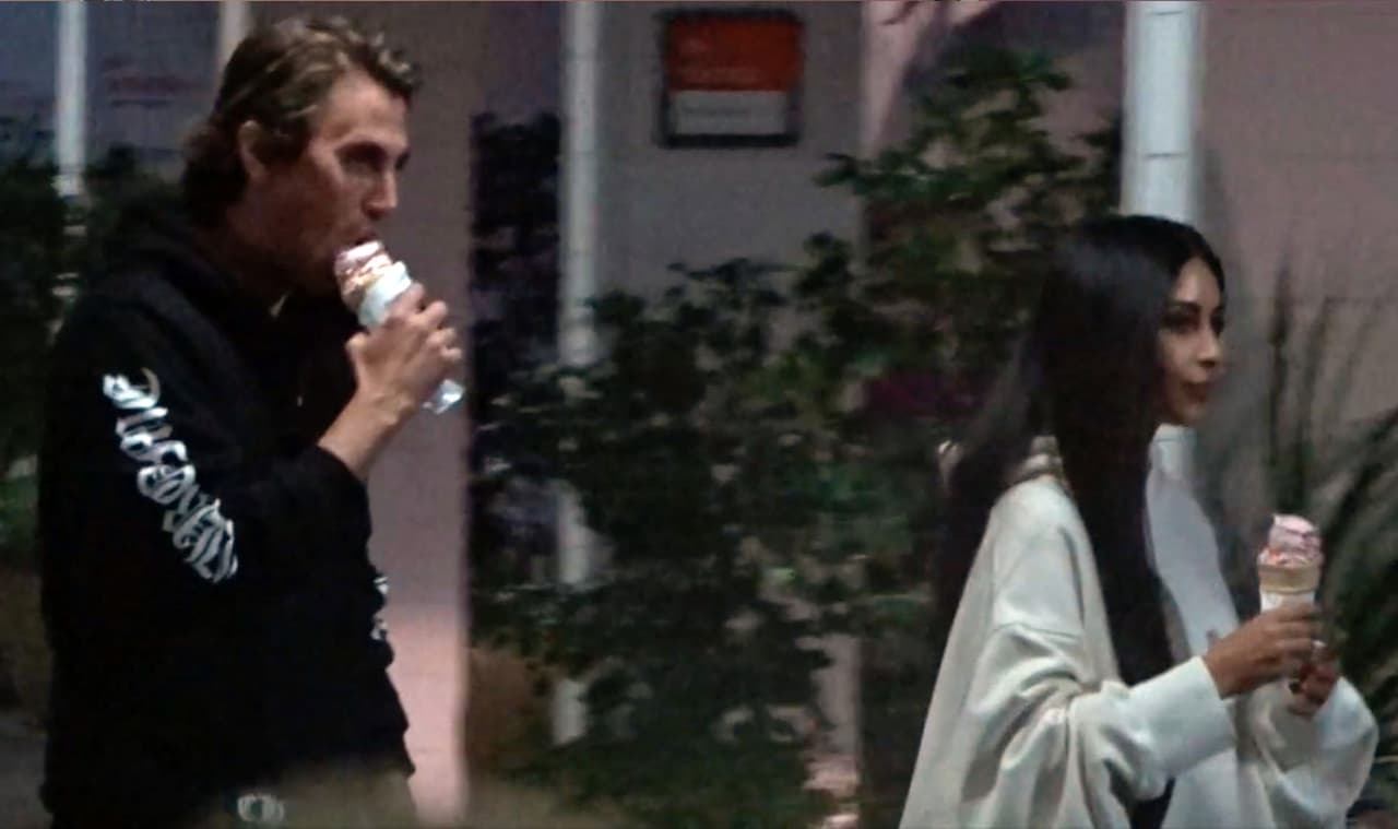 Al parecer la mujer de Kanye West no resistió el antojo de un helado.