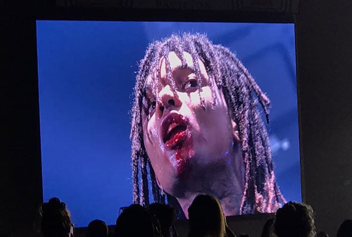 Swae Lee gets hit by flying phone