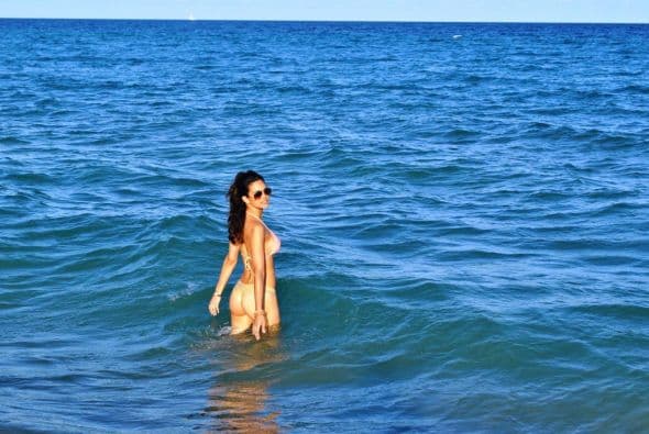 Las chicas de Nuestra Belleza Latina se escaparon a la playa y deleitaron a los caballeros con sus espectaculares curvas latinas.