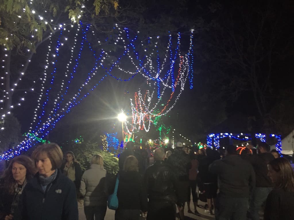 Decenas de personas visitan cada noche el zoológico de Tucson.