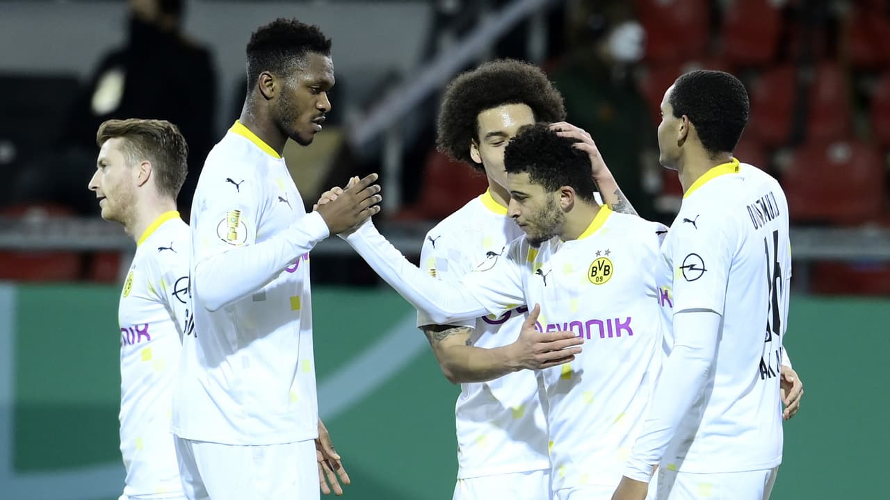 Borussia Dortmund y Leipzig avanzaron sin problema en la Pokal