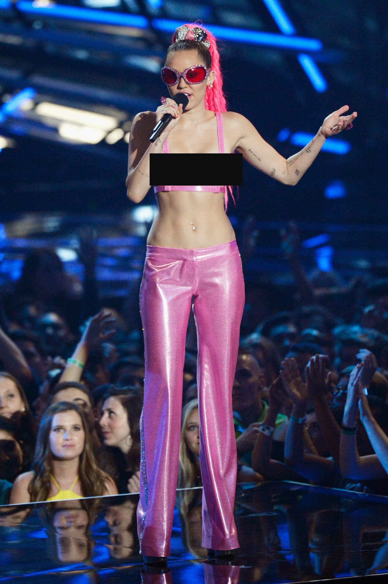 ¿Pena? Para nada... entre más enseñaba más feliz se veía.