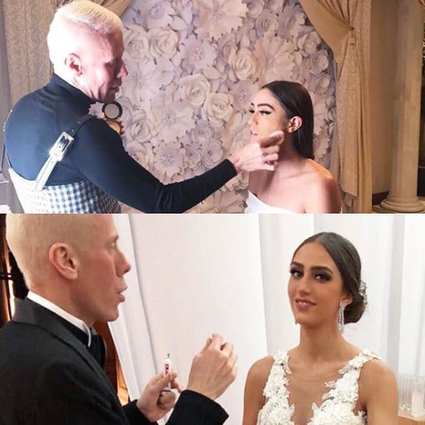 La novia, Ivonne Betech, también fue maquillada por Waithsman.