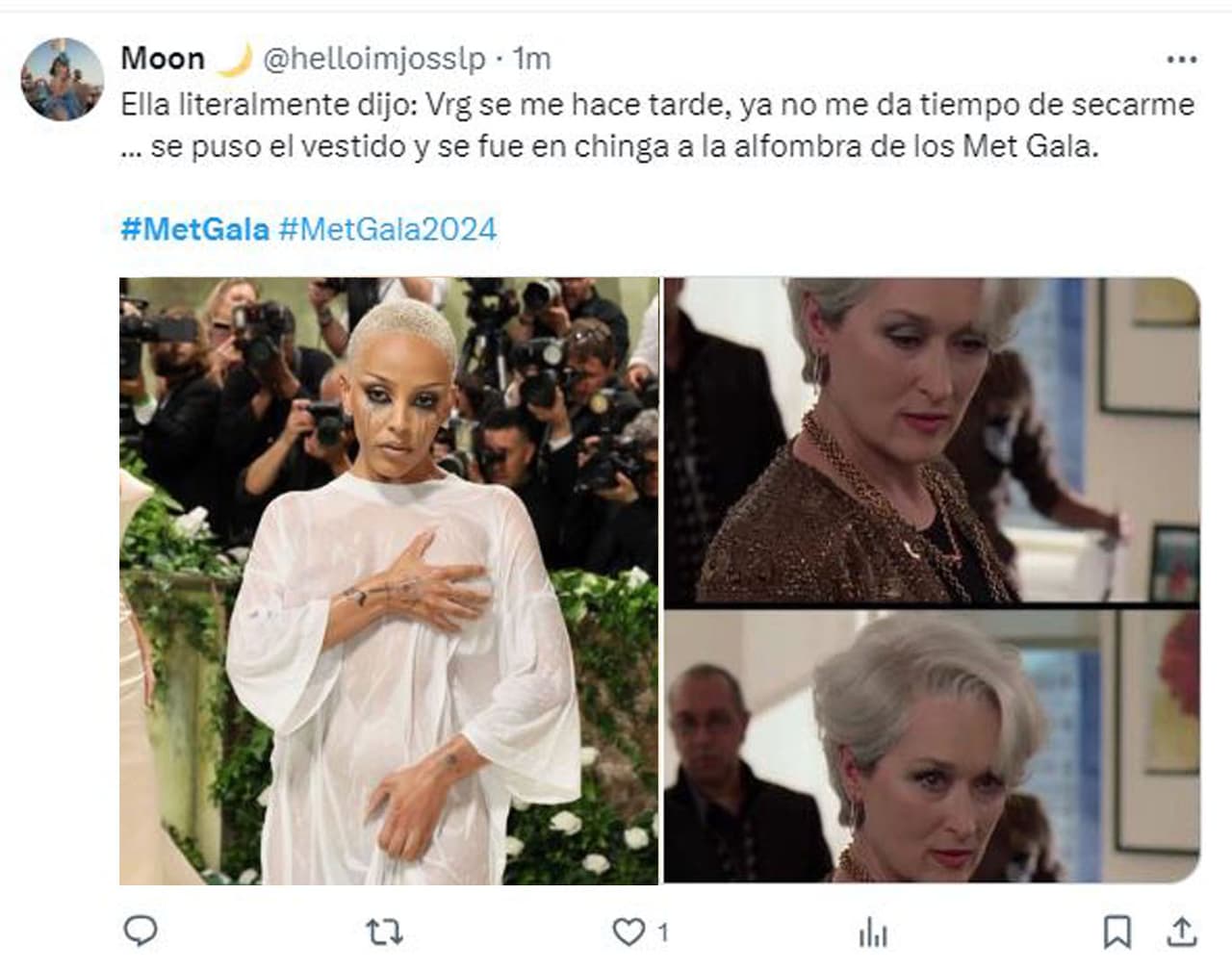 Memes Miranda Priestly en la Met Gala 2024