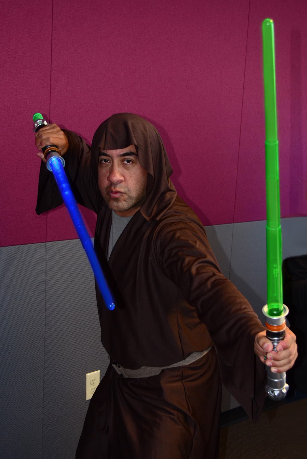 Lorenita, Karen La Coqueta y Pichirilo celebrando el estreno de 'Star Wars