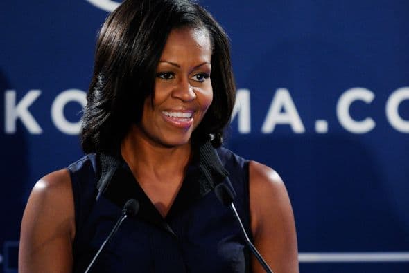 7. MICHELLE OBAMA. La primera dama afroamericana de Estados Unidos tiene dos hijas, fruto de su matrimonio con el presidente Barack Obama.