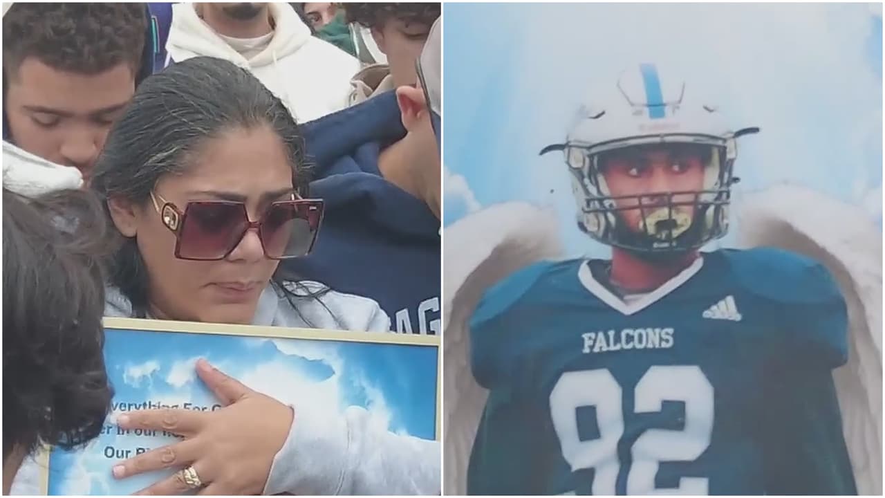 Familiares y amigos de Ommatt Cruz lo despiden con vigilia en su escuela en Staten Island