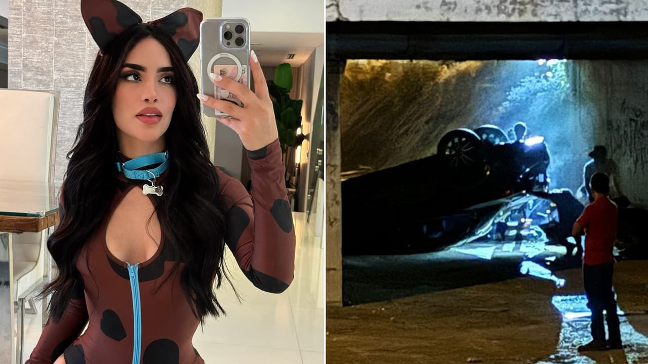 Así fue el fuerte accidente automovilístico del papá de Kimberly Loaiza: imágenes