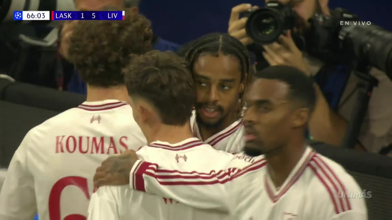 Gol de Bradley Barcola: LASK 1-5 Liverpool, UEFA Champions League 2026-27