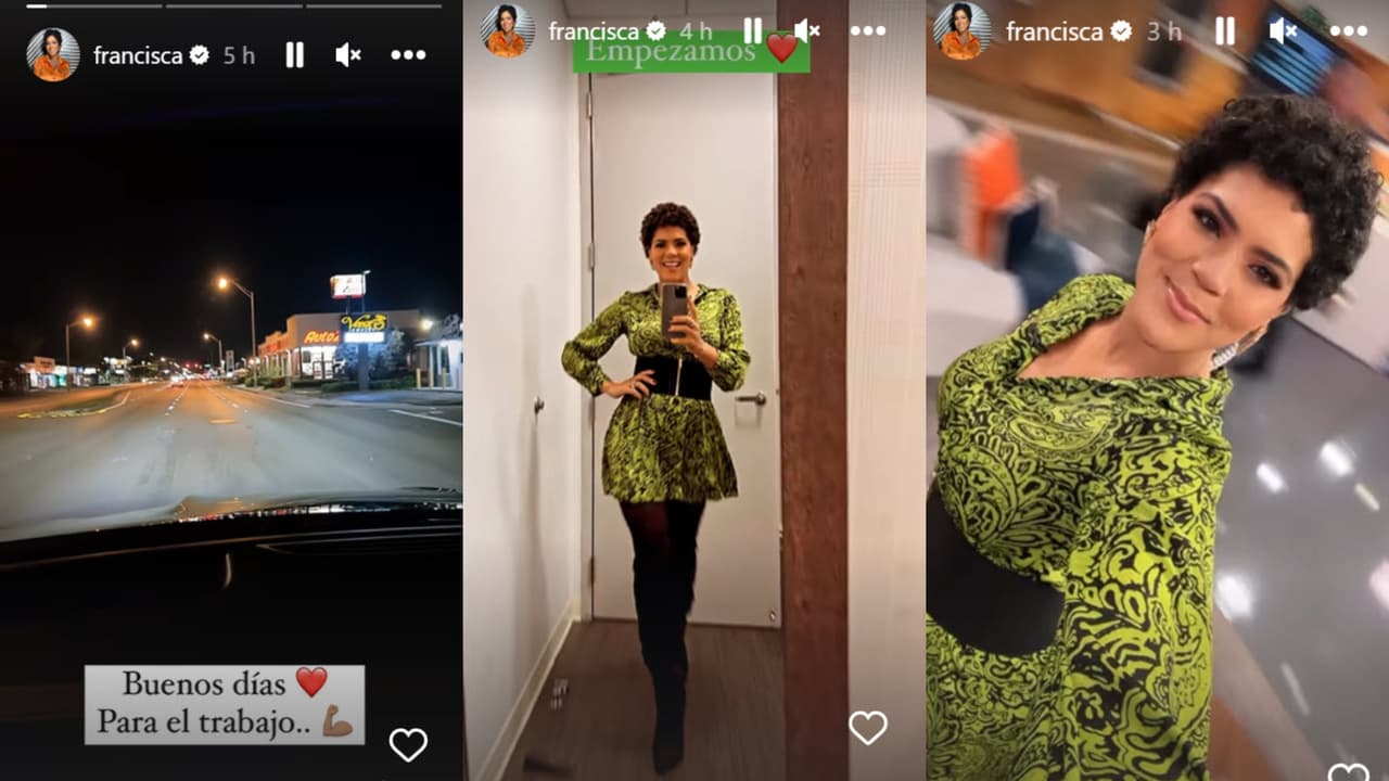 Francisca dio muestras de su buen ánimo con estas fotos y mensajes.