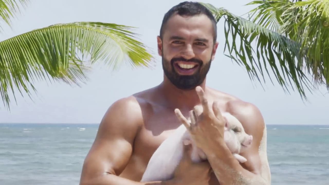 Pero también tuvo momentos muy divertidos, como cuando le tocó atrapar a un cerdito.