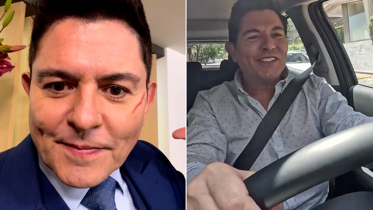 Ernesto Laguardia clama ayuda tras sufrir accidente en su auto: esto le pasó