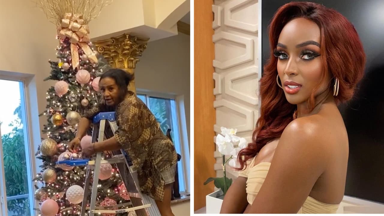 Amara 'La Negra' elige una especial decoración para su árbol navideño en honor a las gemelas que espera