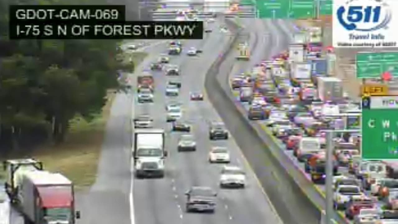 Accidente mortal provoca cierre de carretera I-75 cerca del aeropuerto de Atlanta