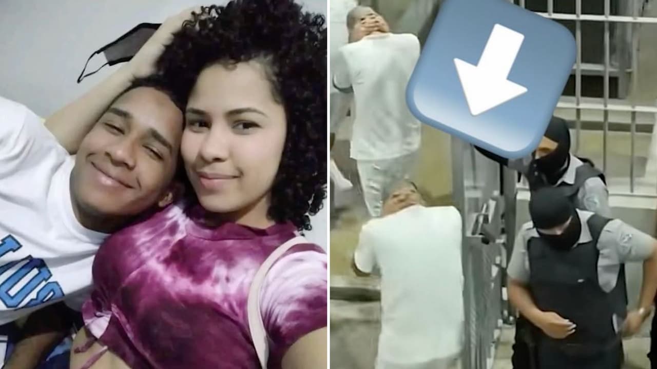 Venezolana pierde contacto con su novio detenido por ICE y lo ve en videos de 'megacárcel' en El Salvador