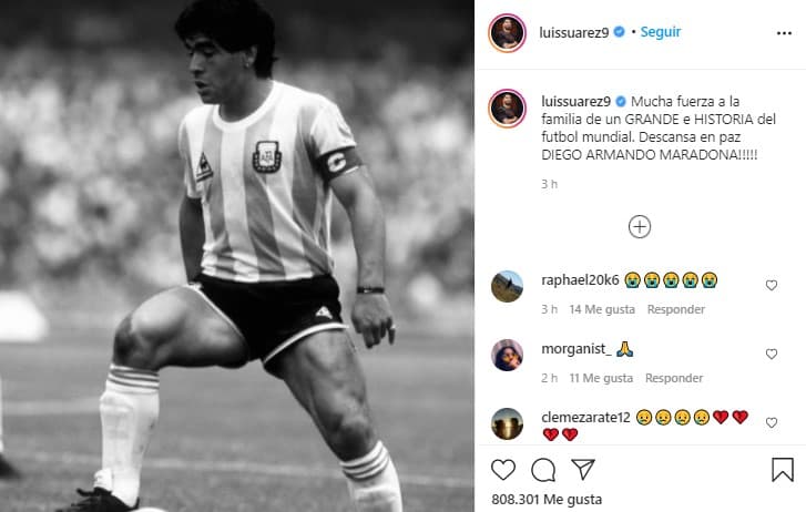 Los íconos del deporte se despidieron de Diego Armando Maradona en redes sociales.