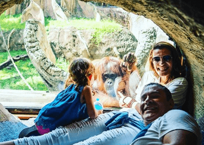 Una de las más felices fue sin duda Michelle, que estaba encantada de poder estar tan cerca de estas especies.