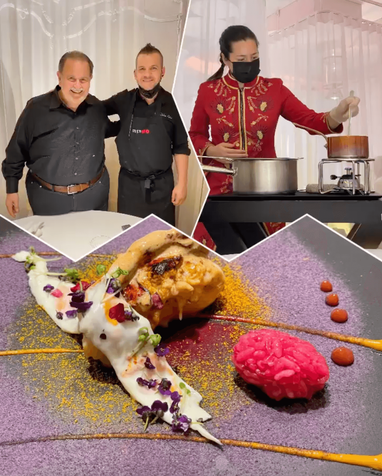 "Comer aquí es viajar a otro mundo", así Raúl describió su experiencia el pasado 23 de diciembre cuando visitó el restaurante
<b>DiverXo,</b> el único en Madrid con tres estrellas michelín.