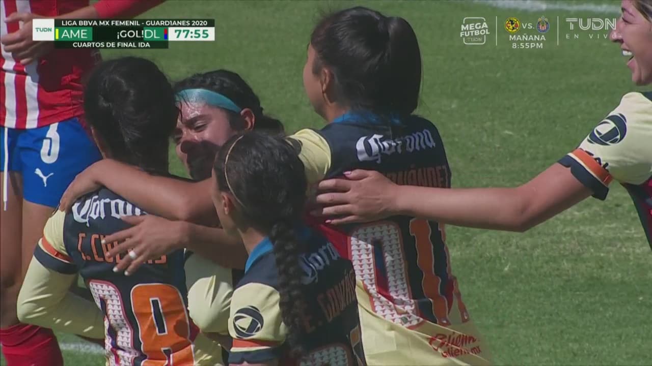 ¡Se van arriba! Casandra Cuevas rompe el cero de América sobre Chivas