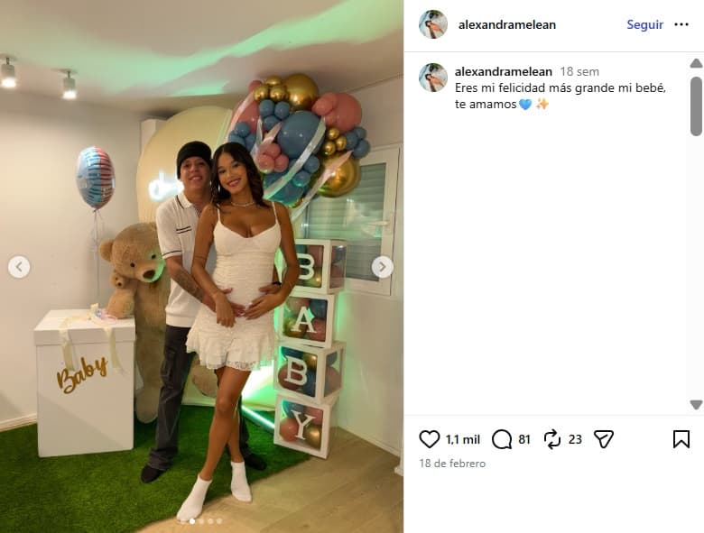 DJ Marlon Pérez y Alexandra Melean celebraron el 'gender reveal' de su bebé.