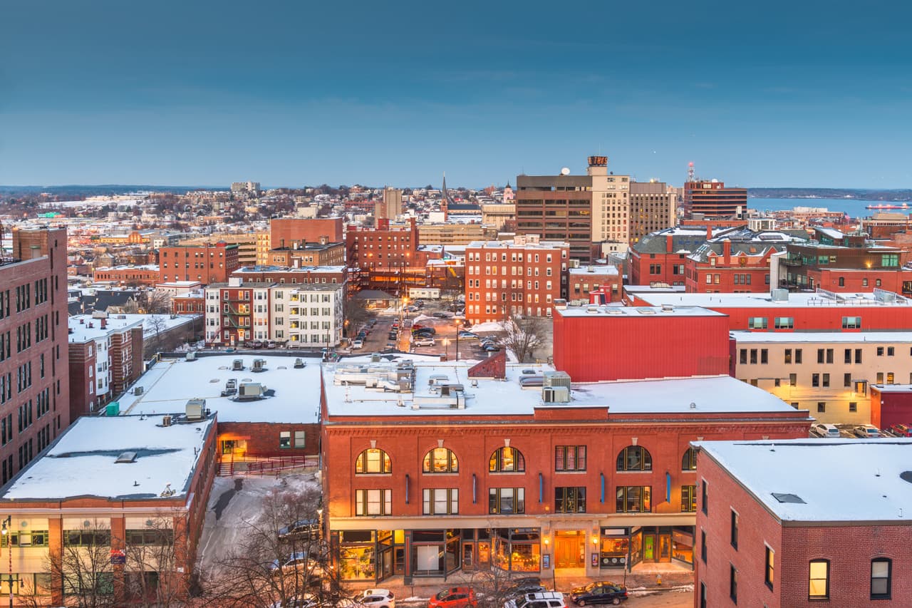 <b>Puesto 9. Portland, Maine.-</b> Es el noveno puesto de la lista con un total de 60.04 puntos.