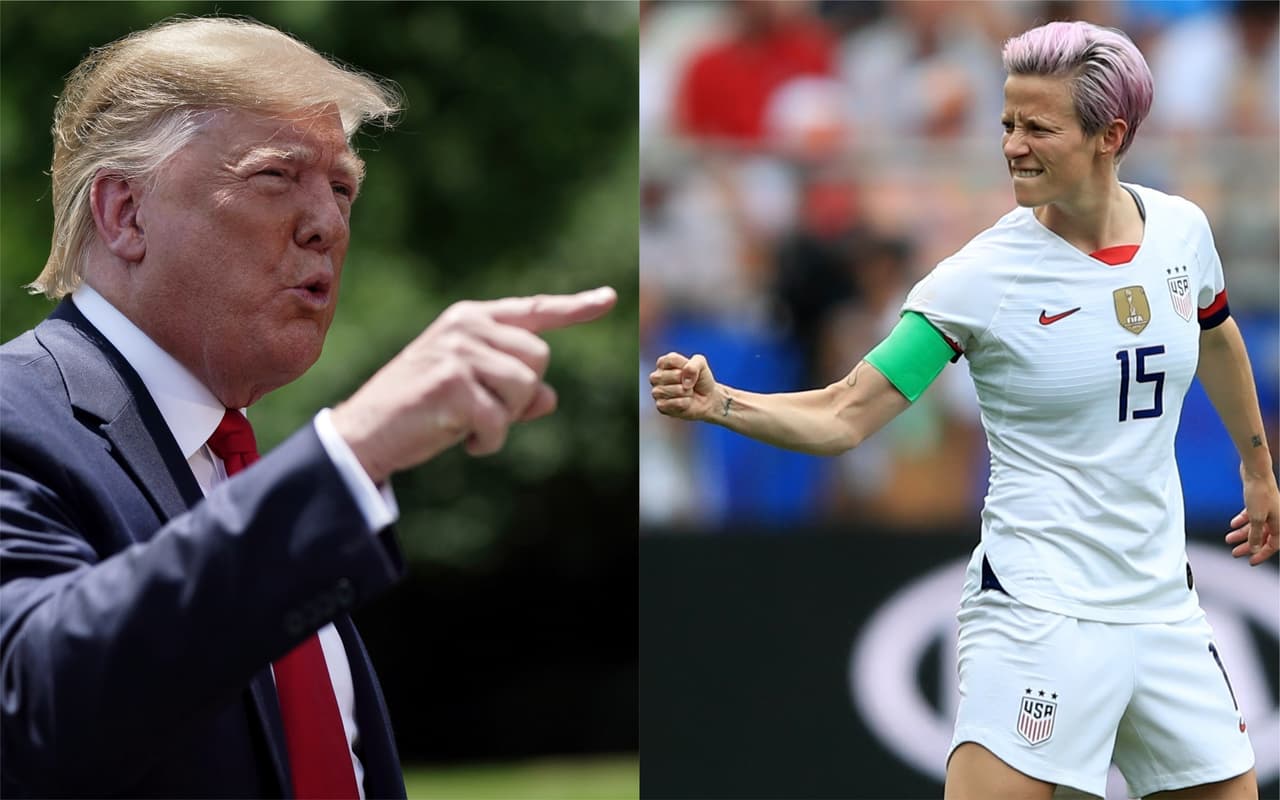 Donald Trum vs Megan Rapinoe