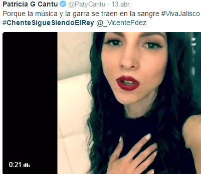 Paty Cantú también cantó un pedacito de la canción para recordar al gran ídolo de generaciones.