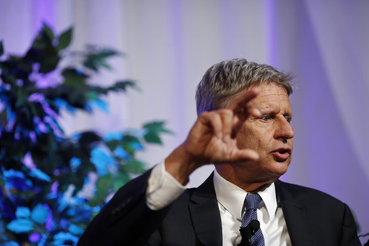 Los republicanos que coquetean con el libertario Gary Johnson porque no aceptan a Trump
