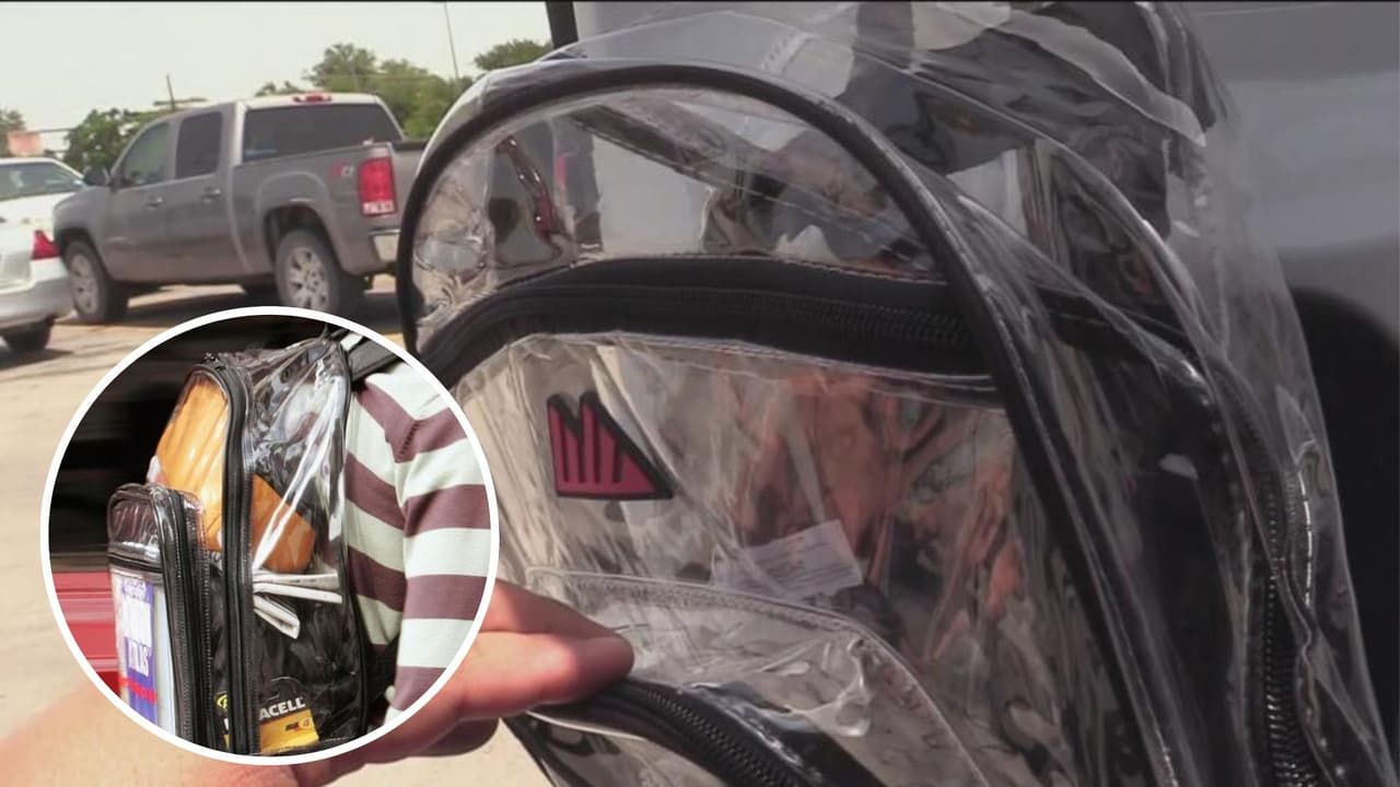 Dallas ISD anunció que para el año escolar 2023 - 2024, todos sus estudiantes deberán usar mochilas transparentes o de malla.