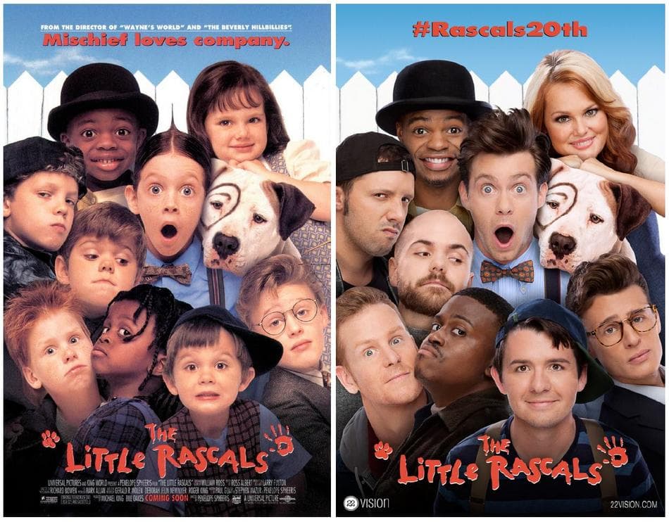 El portal 
<a href="http://www.22vision.com/" target="_blank">22vision</a> tiene diversos proyectos fotográficos donde juntan elencos de clásicas comedias de los ochentas, como 
<i>Little Rascals</i>.