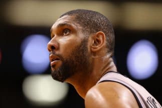 Tim Duncan shows up on the Westside handing out food