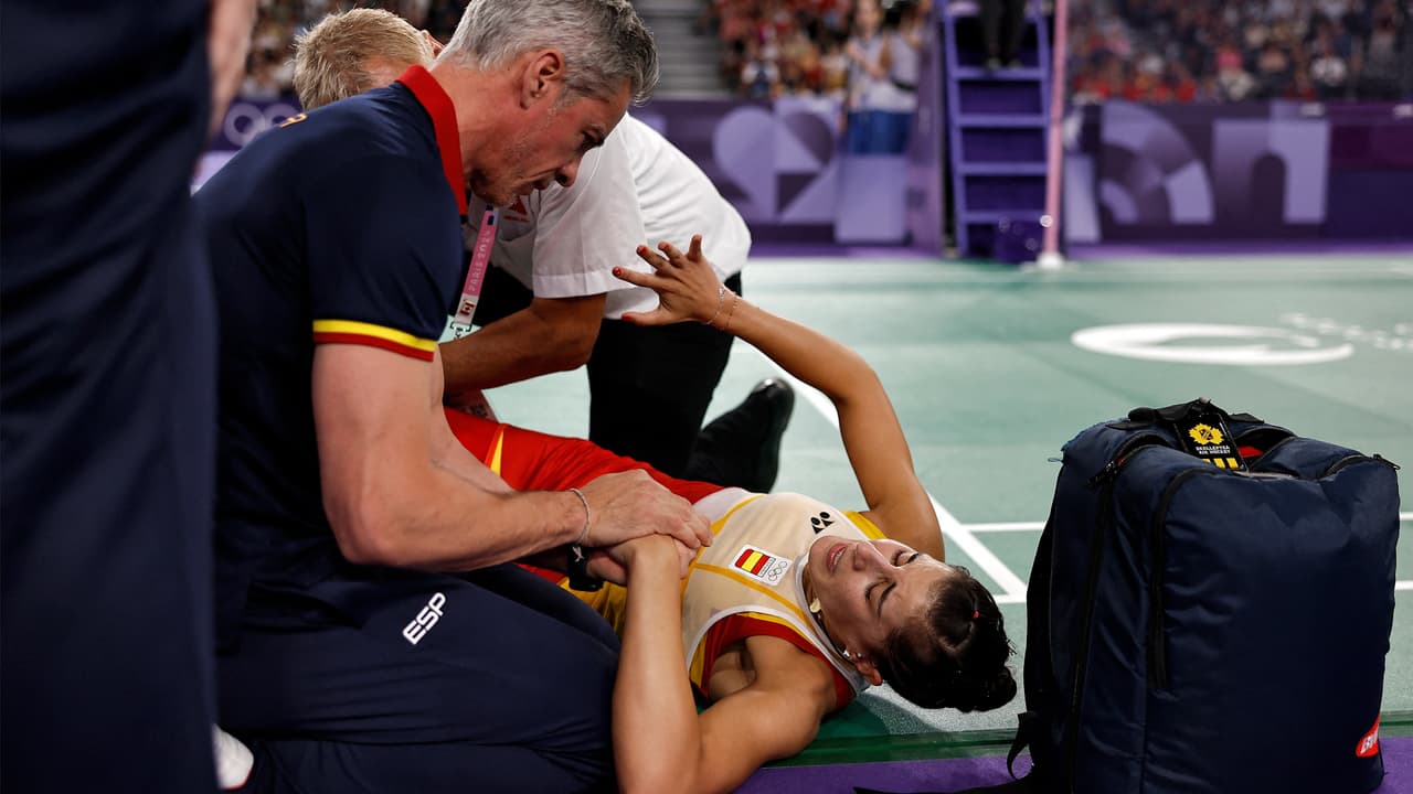 ¡Fuertes imágenes! París llora con española lesionada cuando aseguraba plata