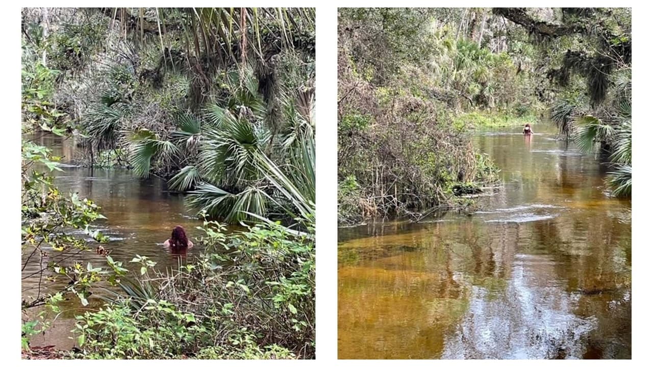 Difunden imágenes de mujer hispana en un río tras desaparecer en parque natural en Florida