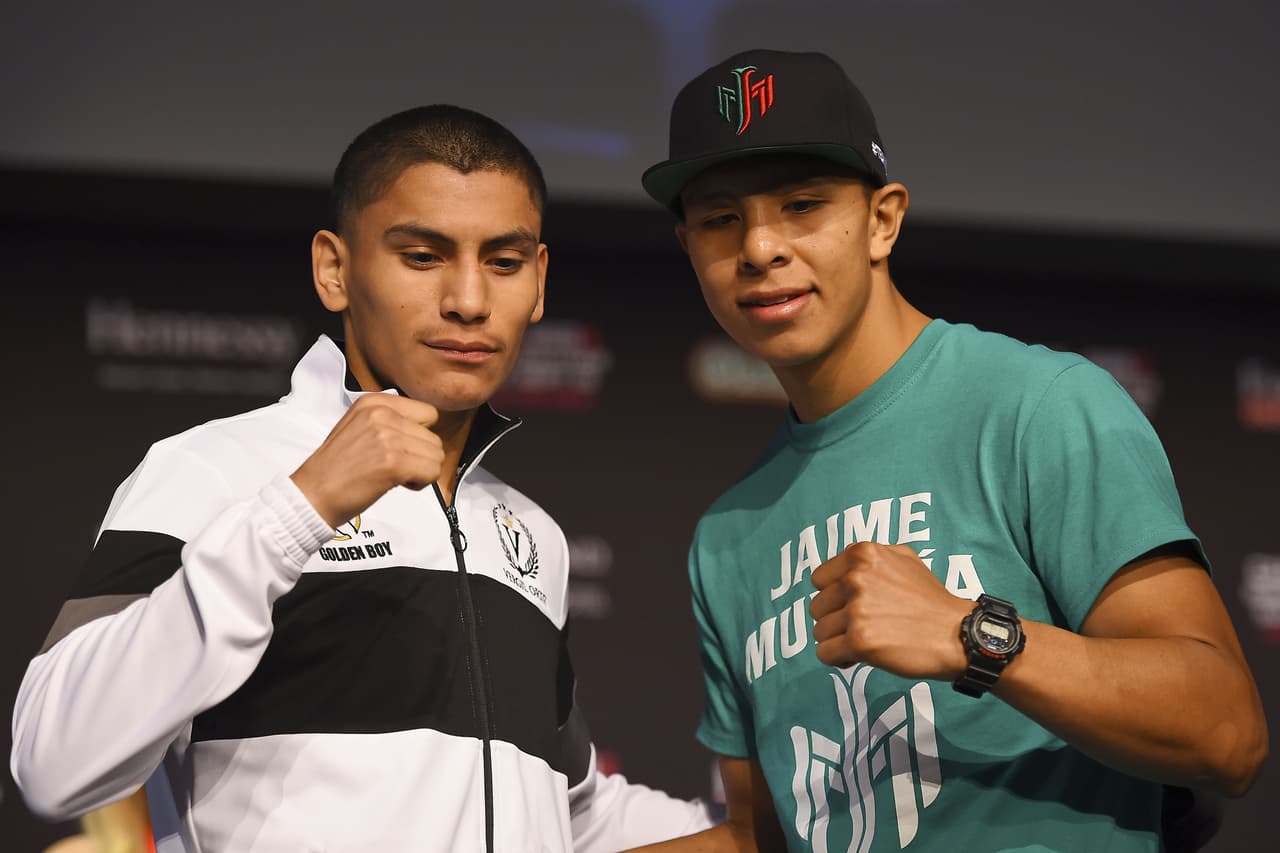 La concentración de los pugilistas que estarán en la previa del estelar se vivió en la presentación.