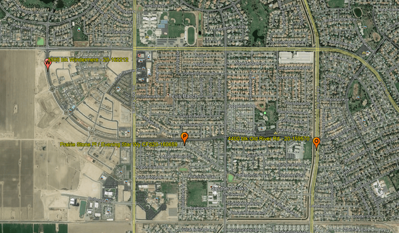 Área de búsqueda del sospechoso