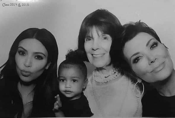 Kim estaba feliz de que las cuatro generaciones estuvieran reunidas.