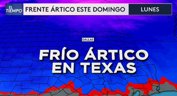 <b>Un frente ártico llegará al norte de Texas, trayendo temperaturas bajo cero en varias zonas.</b> Asegúrate de tener tu suéter y mantas listos, y no olvides proteger las plantas y cuidar a tus mascotas.