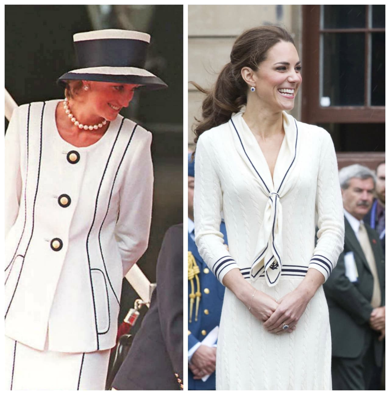 Un estilo clásico, sin tiempo, que evoca igual los años 20 como los 90 ha caracterizado a Kate Middleton que parece haber heredado de la Princesa Diana su capacidad de conseguir vestidos y hacerlos inmortales, como este de tejido de punto de Alexander McQueen que usó en 2012 en Canadá y que hizo que todos recordaran aquel tipo Chanel que Lady Di usó en 1995.