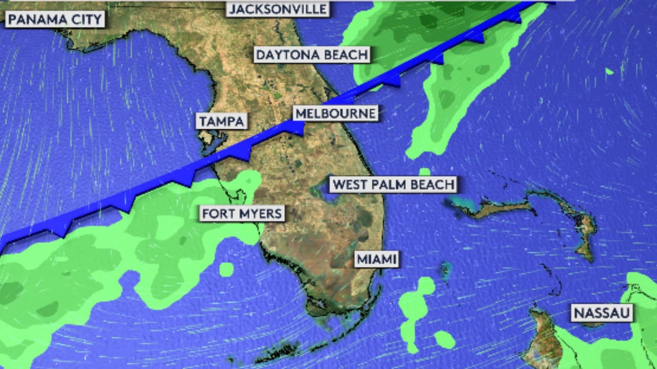 Prepárate para el frente frío que llegará esta semana a Florida 
