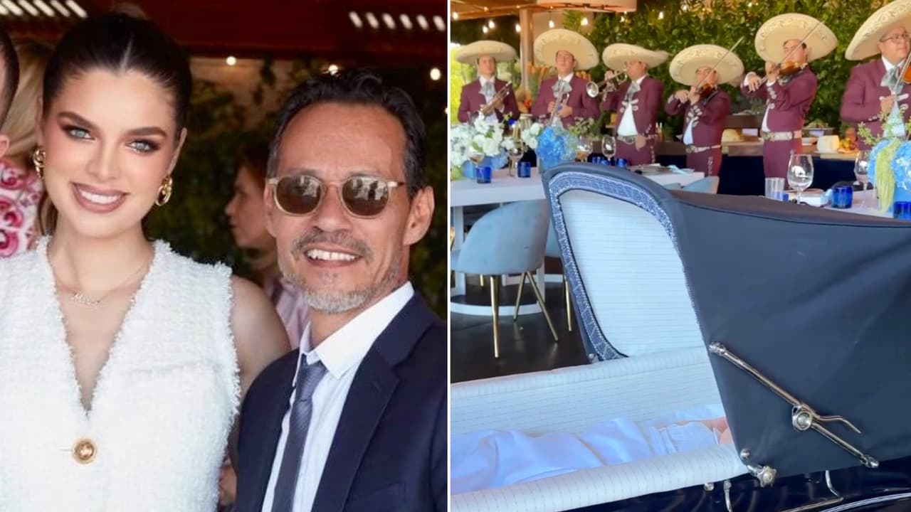 Marc Anthony y Nadia Ferreira celebraron el bautizo de su bebé en un conocido restaurante mexicano
