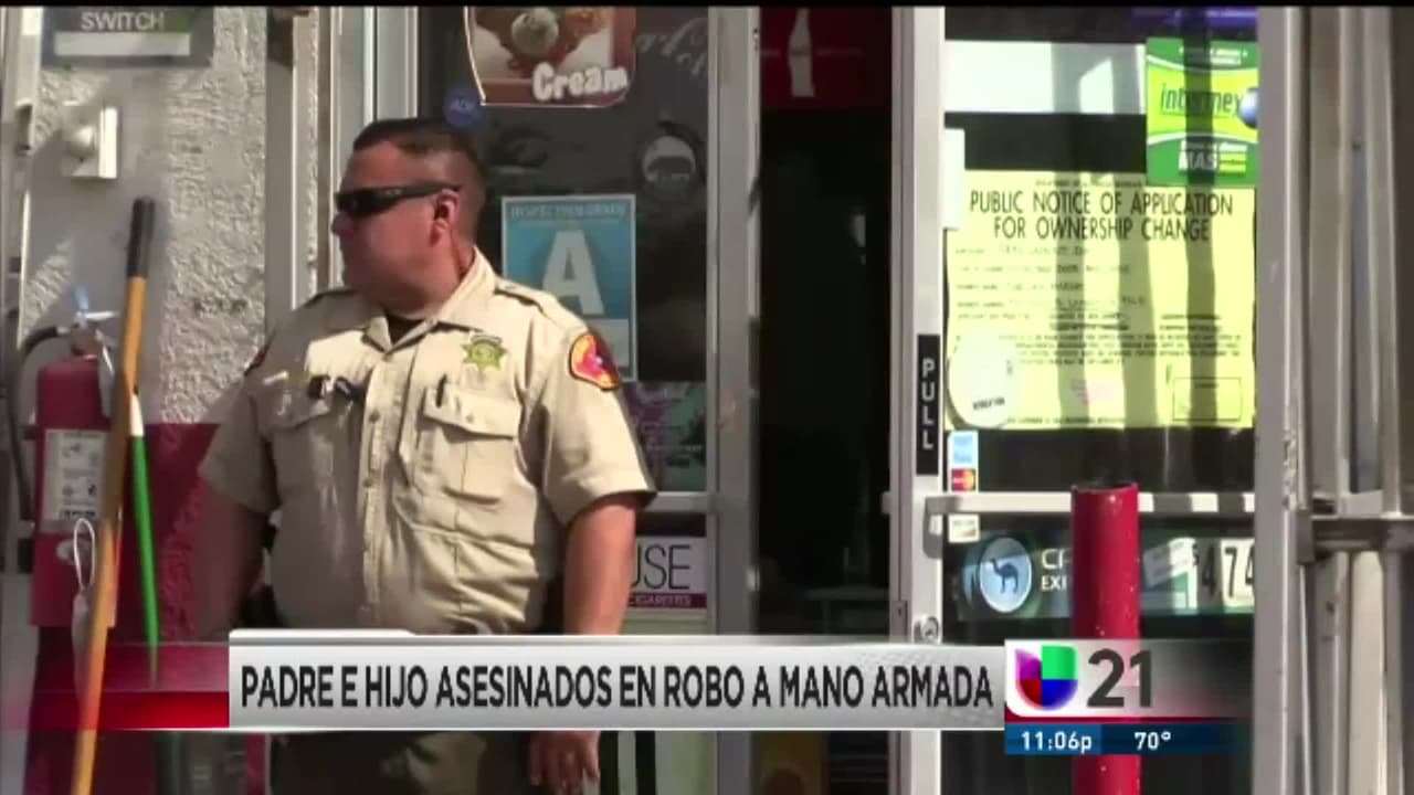 Padre e hijo asesinados en robo a mano armada