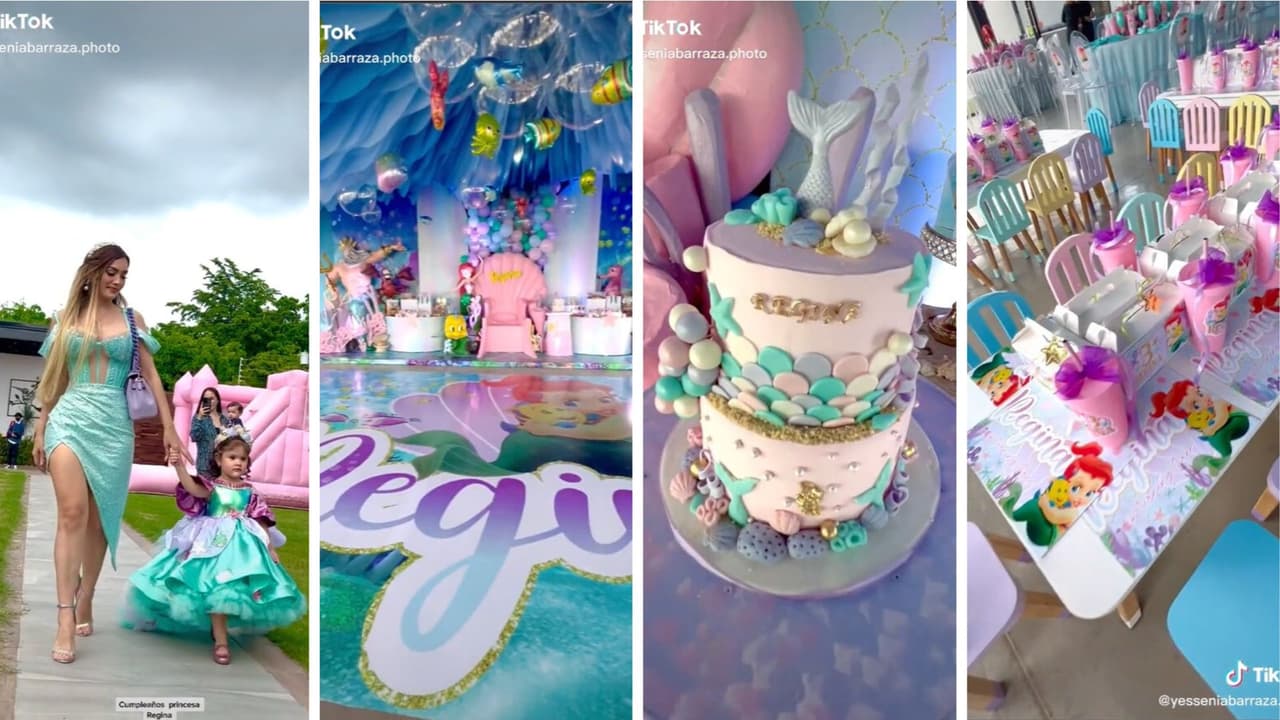 Así fue la fiesta temática de 'La sirenita'