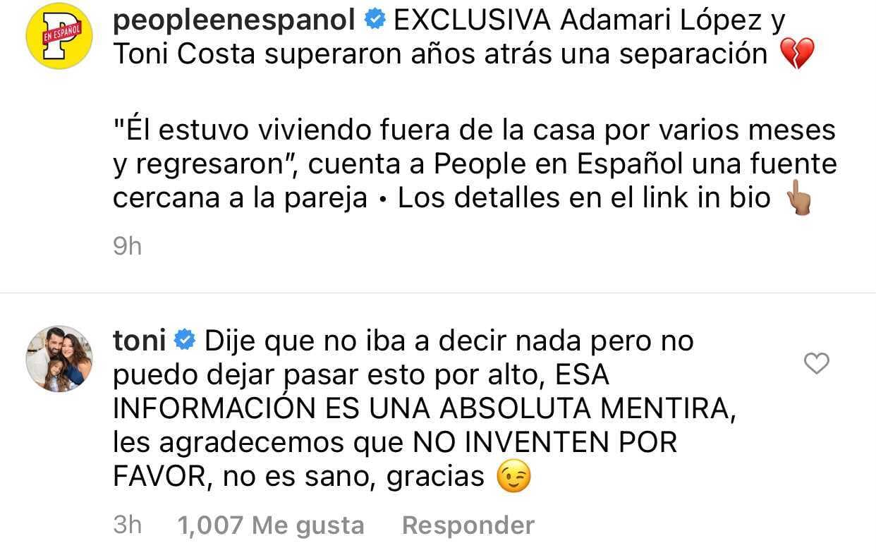 Costa mencionó que esa información "era una absoluta mentira" y 
<b>pidió que no se "inventara"</b> más al respecto.