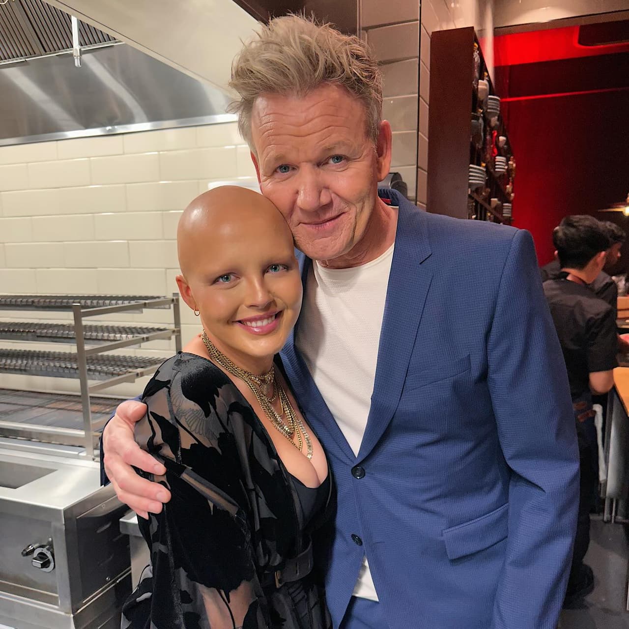 En la lista de deseos de Madison estaba conocer al famoso chef, Gordon Ramsay.