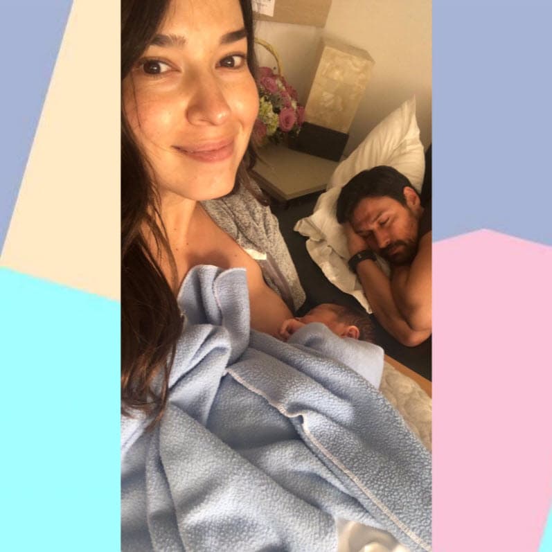 "Se me había olvidado lo difícil que es la primera noche en casa con un bebé y con una niña de dos años […] Recuperándome de la cesárea, ha sido un poco más complicado obviamente".