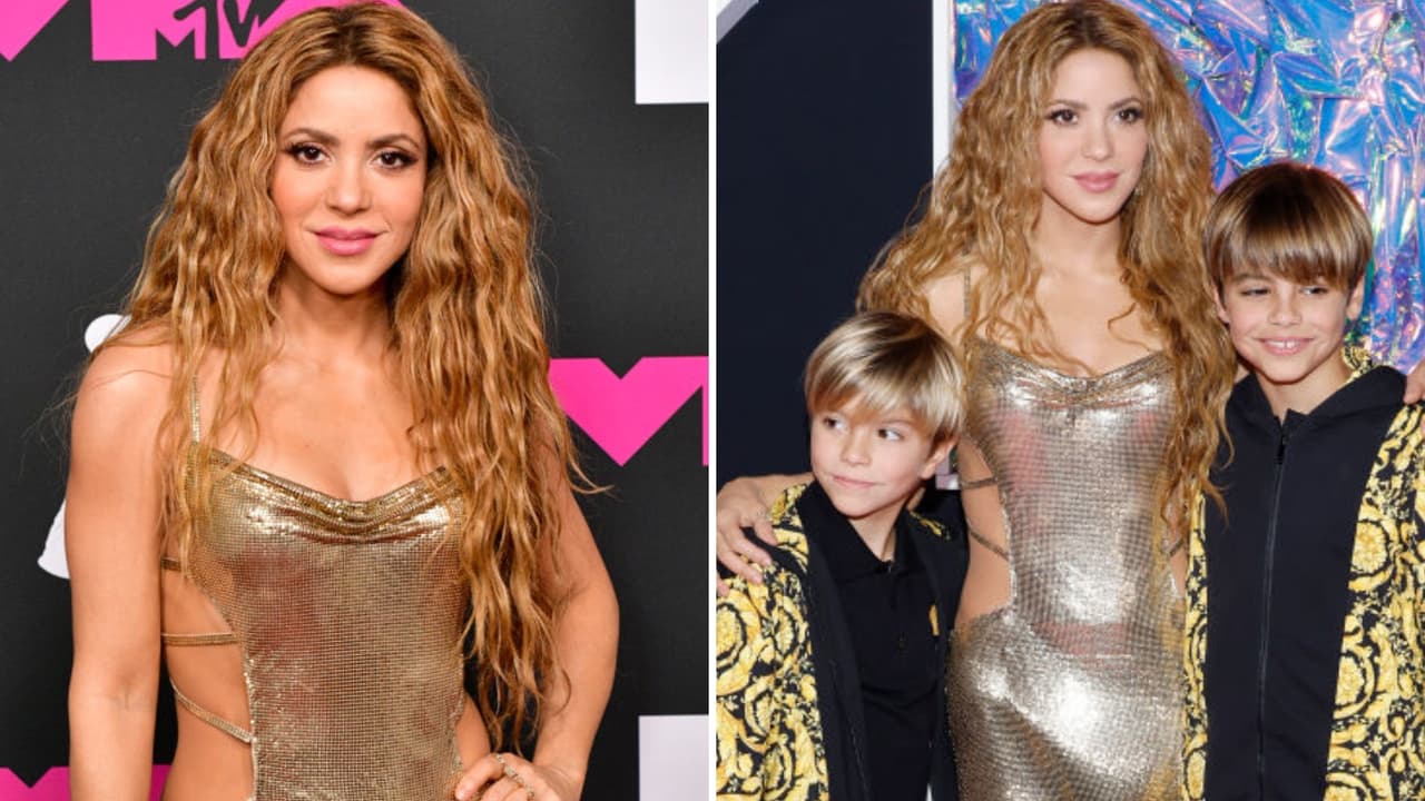 Hijos de Shakira le 'roban cámara' en los VMAs: usaron lujos 'outfits' de Versace