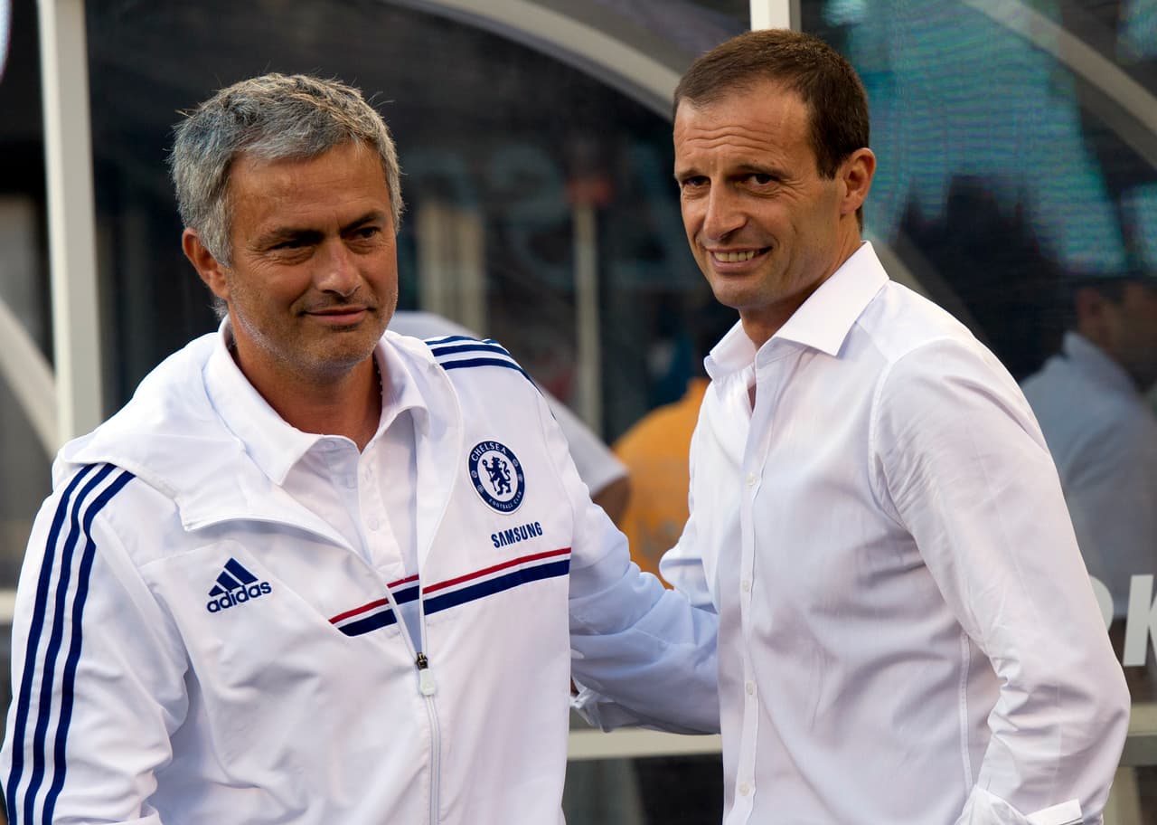 En Cagliari, Allegri enfrentó al Inter de Milán de José Mourinho.